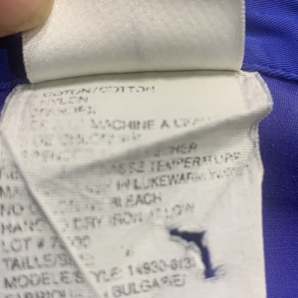 Made in🇧🇬Two Pieces VTG 90’ Royal Blue Cotton Blend Top and Pants Set - Picture 9 of 15